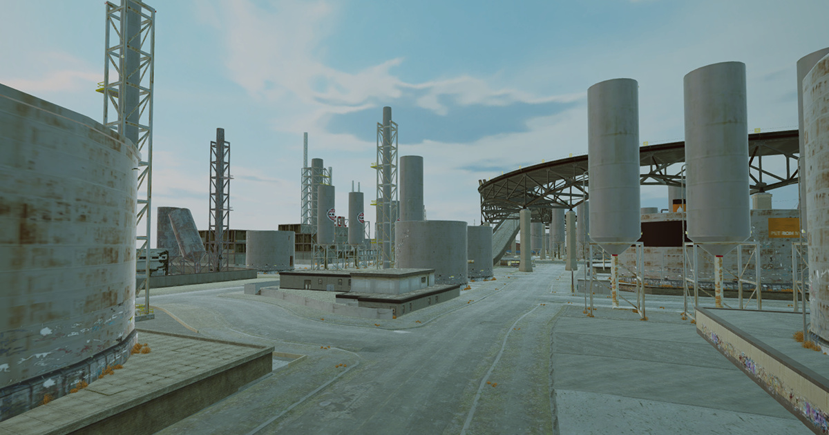Project Car Physics Simulator: Industrial Zone
